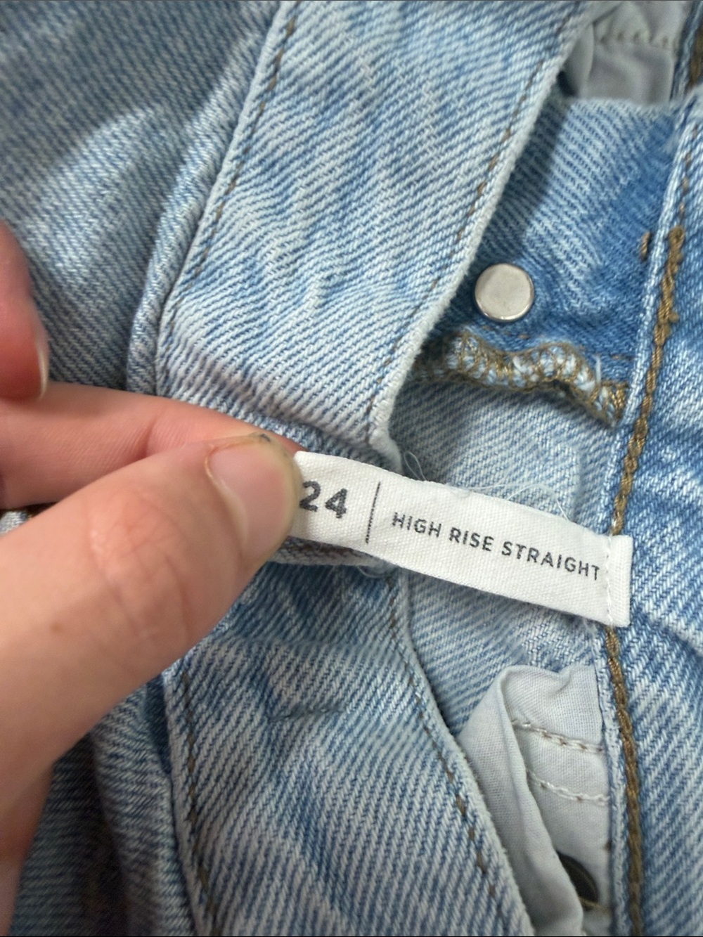 PacSun High Rise Straight Button Fly Jean - Picture 5 of 13